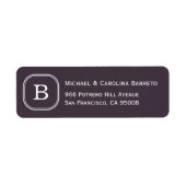 Houtskool Monogram Labels (Voorkant)