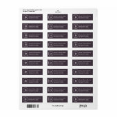 Houtskool Monogram Labels (Full Sheet)