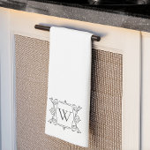 houtskool | Monogram  Lijst Theedoek