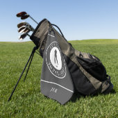 Houtskool Par TEE Tijd Golfer Naam Grappig Aangepa Golfhanddoek (Groen)