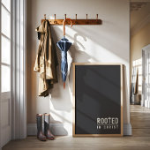 Houtskool Rooted Christelijk geloof quote Poster