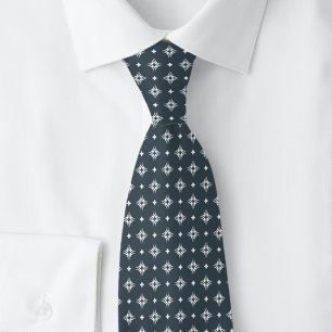 Houtskool Stam Motief Stropdas