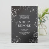 Houtskool Sterrennacht voor het repetitiediner Kaart (Staand voorkant)