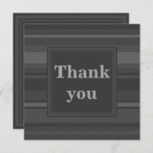 Houtskool strepen dank u kaart (Voorkant / Achterkant)