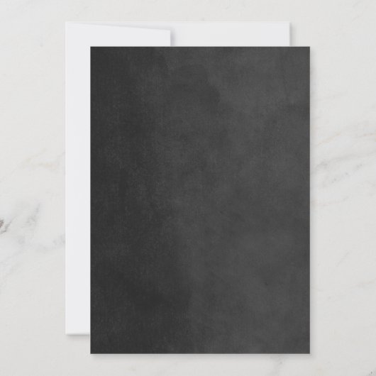 Houtskool String Lights Appartement Warming Party Kaart (Achterkant)