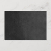 Houtskool String Lights Bruiloft invoegen Kaart (Achterkant)