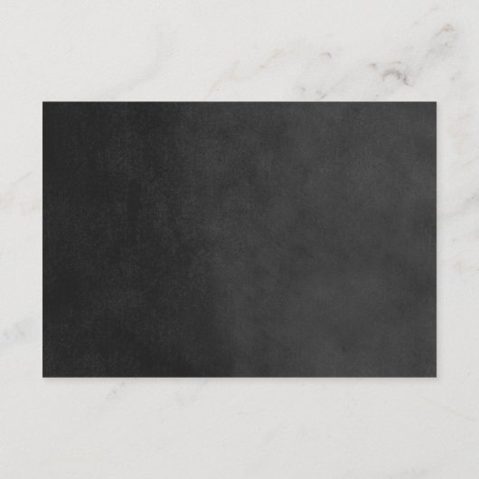 Houtskool String Lights Bruiloft invoegen Kaart (Achterkant)