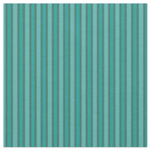 Houtskool & Teal Schakering Verticale Strepen Stof