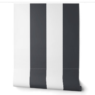 Houtskool Vet Deckchair Cabana Streep Behang
