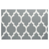 Houtskool Wit Marokkaans Quatrefoil Patroon #4 SZ1 Stof (Fat Quarter)