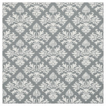 Houtskool, wit patroon Damask #3 Maat6