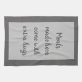 Houtskool - Wit Theedoek (Horizontaal)