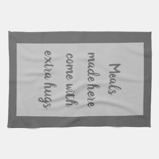 Houtskool - Wit Theedoek (Horizontaal)