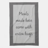 Houtskool - Wit Theedoek (Verticaal)