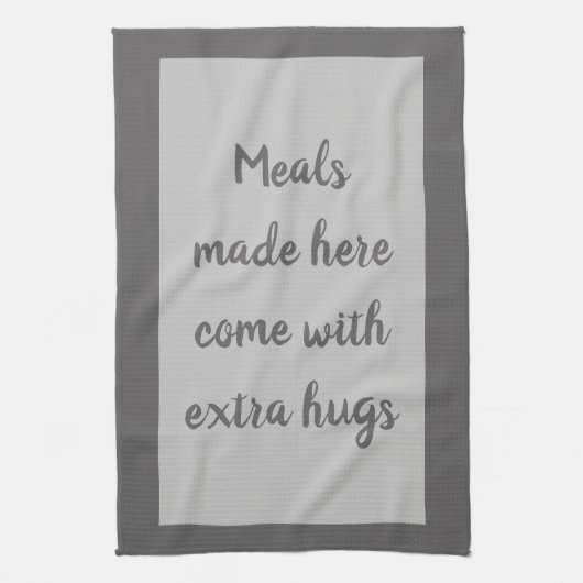 Houtskool - Wit Theedoek (Verticaal)