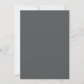 Houtskool Zeeschuim Blad Bruiloft Kaart (Achterkant)