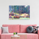 Houtskoolbranders Hout Splitters Tom Roberts 1886  Canvas Afdruk (Insitu (Woonkamer))