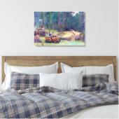 Houtskoolbranders Hout Splitters Tom Roberts 1886  Canvas Afdruk (Insitu (Slaapkamer))