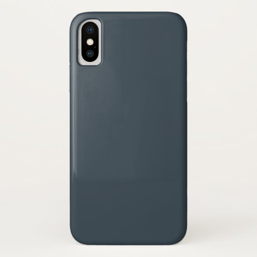 Houtskoolgrijs iPhone X Hoesje (Achterkant)