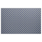 Houtskoolgrijs, marineblauw Fleur de Lis patroon S Stof (Yard (91,4 cm))