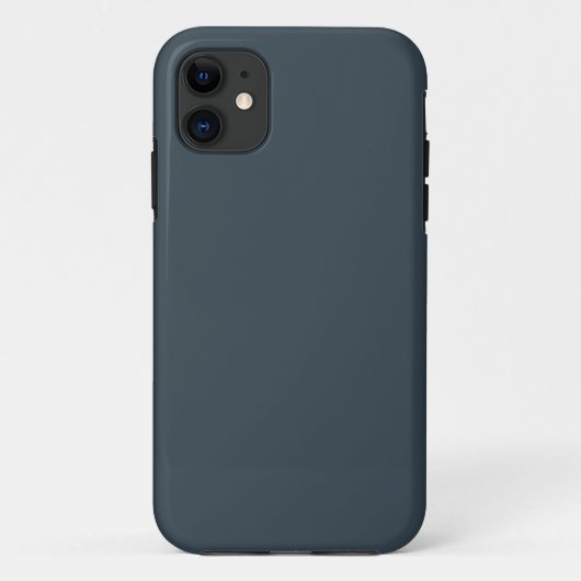 Houtskoolgrijs Stevige iPhone 11 Hoes (Achterkant)