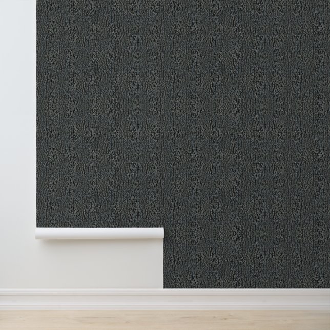 Houtskoolgrijze namaakleren textuur  behang (Applicatie)