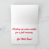 "Houtskoolgrill" Beterschapkaart Kaart (Binnen)