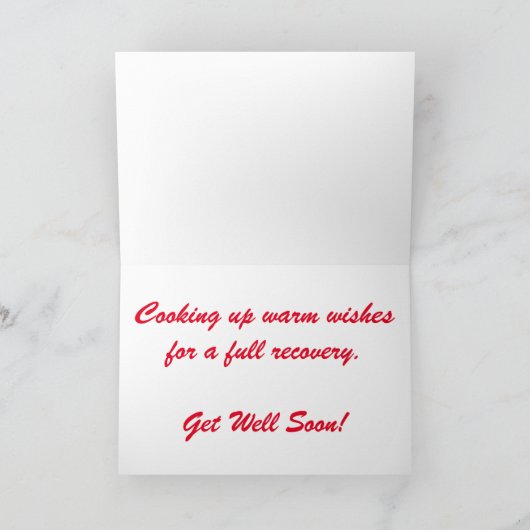 "Houtskoolgrill" Beterschapkaart Kaart (Binnen)