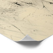 houtskoolpaar in Snowy Forest Poster (Hoek)