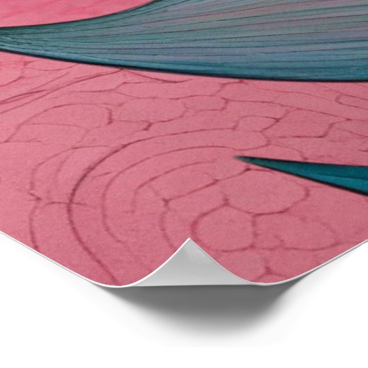 Houtskoolpotlood- Baby Bud Flower Poster (Hoek)