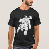 Houtskoolpotlood Hond Unisex T-shirt (Voorkant)