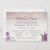 Houtskoord van lampjes Peony-repetitie, diner Kaart (Voorkant)