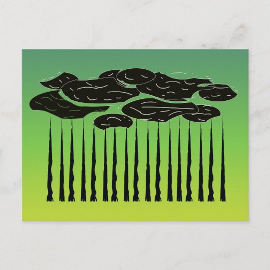 houtsnede briefkaart (Voorkant)