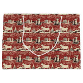  houtsnede Koe inpakpapier Groot Cadeauzakje (Voorkant)