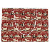 houtsnede Koe inpakpapier Groot Cadeauzakje (Achterkant)