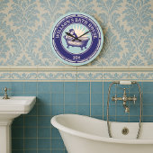  houtsnede stijl badhuis teken grote klok