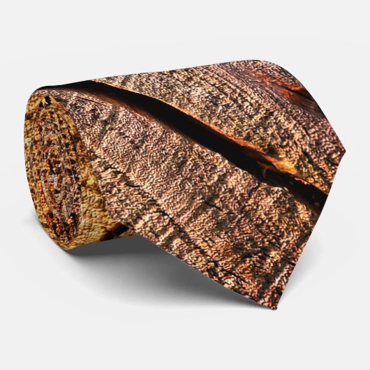 houtsnede stropdas (Opgerold)