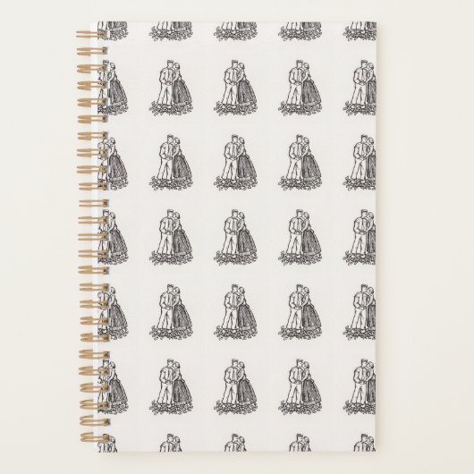 Houtsnede Trouwpaar door Julie de Graag 2022 Planner (Voorkant)