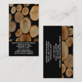 houtsnede visitekaartje (Voorkant / Achterkant)