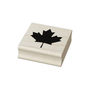 Houtsnede Vlag van Canada Rubber Stamp Rubberstempel