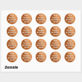 HOUTSNEE PATROON RONDE STICKER (Vel)