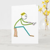 Houtsneejden Mannetje Kaart (Gele Bloem)