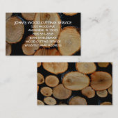 houtsnij- en splijtbedrijf visitekaartje (Voorkant / Achterkant)