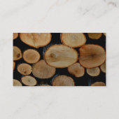 houtsnij- en splijtbedrijf visitekaartje (Achterkant)