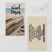 houtsnijder visitekaartje (Voorkant / Achterkant)