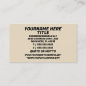 houtsnijder visitekaartje (Achterkant)