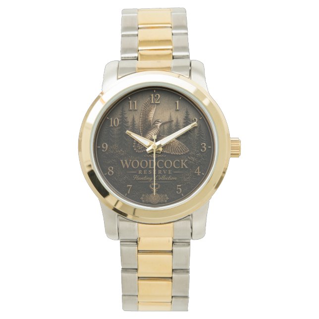 Houtsnip  horloge (Voorkant)