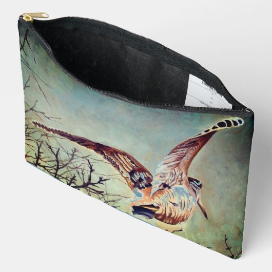 Houtsnip in vlucht etui (Open)