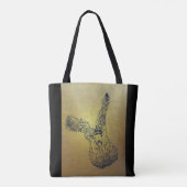 Houtsnip in vlucht tote bag (Achterkant)