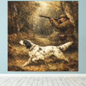 Houtsnip jacht canvas afdruk (Insitu (Houten vloer))